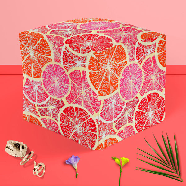 Grapefruit Footstool Footrest Puffy Pouffe Ottoman Bean Bag | Canvas Fabric-Footstools-FST_CB_BN-IC 5007221 IC 5007221, Art and Paintings, Digital, Digital Art, Drawing, Fruit and Vegetable, Fruits, Graphic, Illustrations, Patterns, Signs, Signs and Symbols, Tropical, grapefruit, puffy, pouffe, ottoman, footstool, footrest, bean, bag, canvas, fabric, wallpaper, pattern, seamless, fruit, art, background, beautiful, card, citrus, clipart, colorful, concept, continuous, creative, curves, design, editable, fold