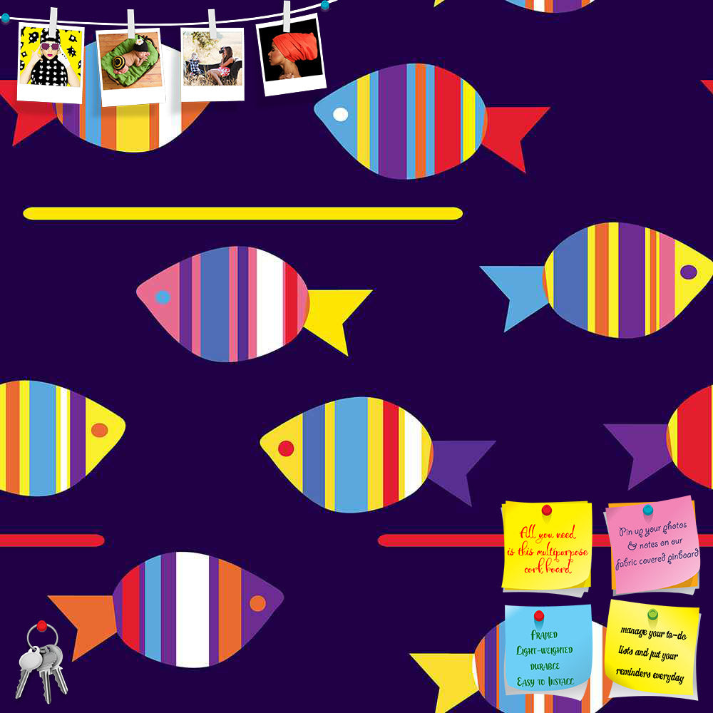 ArtzFolio Colourful Fishes Printed Bulletin Board Notice Pin Board Soft Board | Frameless-Bulletin Boards Frameless-AZSAO11275270BLB_FL_L-Image Code 5007222 Vishnu Image Folio Pvt Ltd, IC 5007222, ArtzFolio, Bulletin Boards Frameless, Animals, Kids, Digital Art, colourful, fishes, printed, bulletin, board, notice, pin, soft, frameless, funny, seamless, pattern, bright, pin up board, push pin board, extra large cork board, big pin board, notice board, small bulletin board, cork board, wall notice board, gian