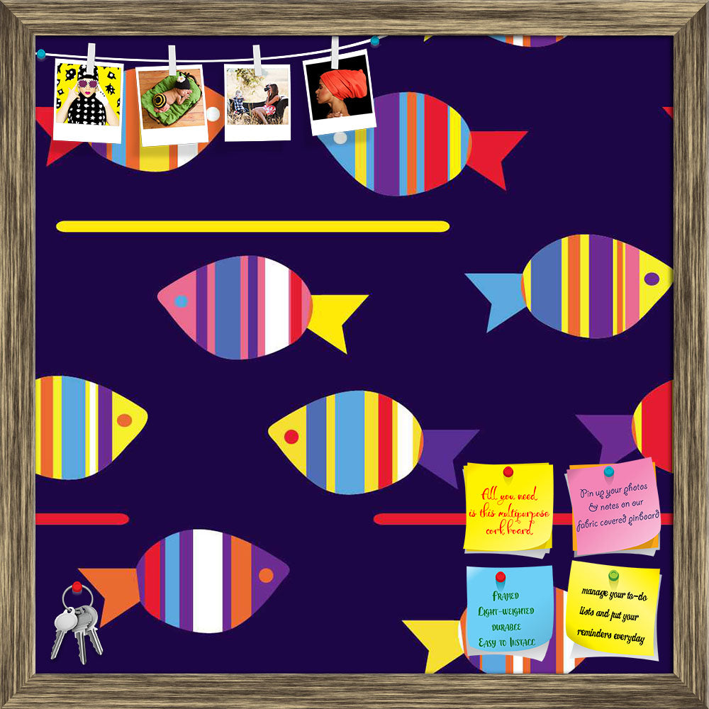 ArtzFolio Colourful Fishes Printed Bulletin Board Notice Pin Board Soft Board | Framed-Bulletin Boards Framed-AZSAO11275270BLB_FR_L-Image Code 5007222 Vishnu Image Folio Pvt Ltd, IC 5007222, ArtzFolio, Bulletin Boards Framed, Animals, Kids, Digital Art, colourful, fishes, printed, bulletin, board, notice, pin, soft, framed, funny, seamless, pattern, bright, pin up board, push pin board, extra large cork board, big pin board, notice board, small bulletin board, cork board, wall notice board, giant cork board