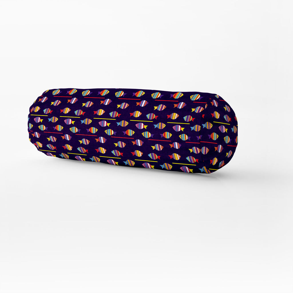 ArtzFolio Colourful Fishes Bolster Cover Booster Cases | Concealed Zipper Opening-Bolster Covers-AZ5007222PIL_CV_RF_R-SP-Image Code 5007222 Vishnu Image Folio Pvt Ltd, IC 5007222, ArtzFolio, Bolster Covers, Animals, Kids, Digital Art, colourful, fishes, bolster, cover, booster, cases, concealed, zipper, opening, funny, seamless, pattern, bright, bolster case, bolster cover size, diwan round pillow, long round pillow covers, small bolster cushion covers, bolster cover, drawstring bolster pillow cover, small 