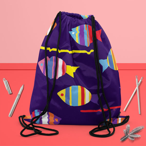 Colourful Fishes Backpack for Students | College & Travel Bag-Backpacks-BPK_FB_DS-IC 5007222 IC 5007222, Animals, Animated Cartoons, Art and Paintings, Baby, Birds, Caricature, Cartoons, Children, Decorative, Digital, Digital Art, Fantasy, Graphic, Illustrations, Kids, Nature, Paintings, Patterns, Scenic, Signs, Signs and Symbols, colourful, fishes, canvas, backpack, for, students, college, travel, bag, fish, pattern, cartoon, animal, aquarium, aquatic, background, beautiful, blue, child, childish, cute, de