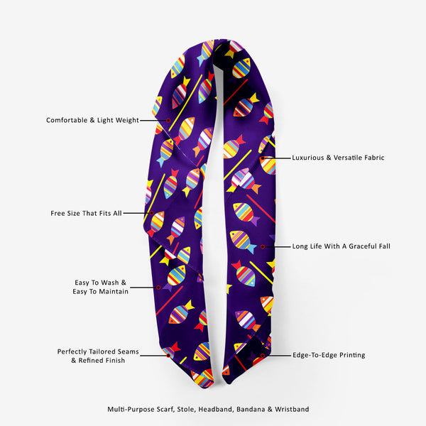 Colourful Fishes Printed Scarf | Neckwear Balaclava | Girls & Women | Soft Poly Fabric-Scarfs Basic-SCF_FB_BS-IC 5007222 IC 5007222, Animals, Animated Cartoons, Art and Paintings, Baby, Birds, Caricature, Cartoons, Children, Decorative, Digital, Digital Art, Fantasy, Graphic, Illustrations, Kids, Nature, Paintings, Patterns, Scenic, Signs, Signs and Symbols, colourful, fishes, printed, scarf, neckwear, balaclava, girls, women, soft, poly, fabric, fish, pattern, cartoon, animal, aquarium, aquatic, background