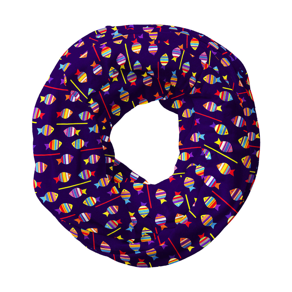 Colourful Fishes Printed Wraparound Infinity Loop Scarf | Girls & Women | Soft Poly Fabric-Scarfs Infinity Loop-SCF_FB_LP-IC 5007222 IC 5007222, Animals, Animated Cartoons, Art and Paintings, Baby, Birds, Caricature, Cartoons, Children, Decorative, Digital, Digital Art, Fantasy, Graphic, Illustrations, Kids, Nature, Paintings, Patterns, Scenic, Signs, Signs and Symbols, colourful, fishes, printed, wraparound, infinity, loop, scarf, girls, women, soft, poly, fabric, fish, pattern, cartoon, animal, aquarium, 