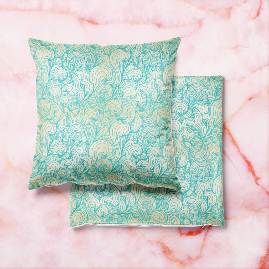 Swirls Cushion Cover Throw Pillow-Cushion Covers-CUS_CV-IC 5007223 IC 5007223, Abstract Expressionism, Abstracts, Ancient, Art and Paintings, Decorative, Digital, Digital Art, Drawing, Graphic, Historical, Illustrations, Medieval, Patterns, Retro, Semi Abstract, Signs, Signs and Symbols, Vintage, swirls, cushion, cover, throw, pillow, abstract, art, backdrop, background, coil, color, continuity, creative, curl, curve, decor, decoration, design, doodle, element, fabric, fun, illustration, image, line, linewo