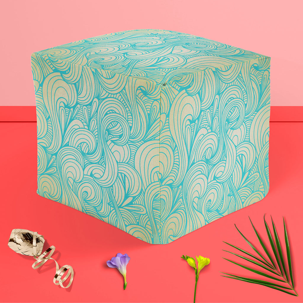 Swirls Footstool Footrest Puffy Pouffe Ottoman Bean Bag | Canvas Fabric-Footstools-FST_CB_BN-IC 5007223 IC 5007223, Abstract Expressionism, Abstracts, Ancient, Art and Paintings, Decorative, Digital, Digital Art, Drawing, Graphic, Historical, Illustrations, Medieval, Patterns, Retro, Semi Abstract, Signs, Signs and Symbols, Vintage, swirls, footstool, footrest, puffy, pouffe, ottoman, bean, bag, canvas, fabric, abstract, art, backdrop, background, coil, color, continuity, creative, curl, curve, decor, decor