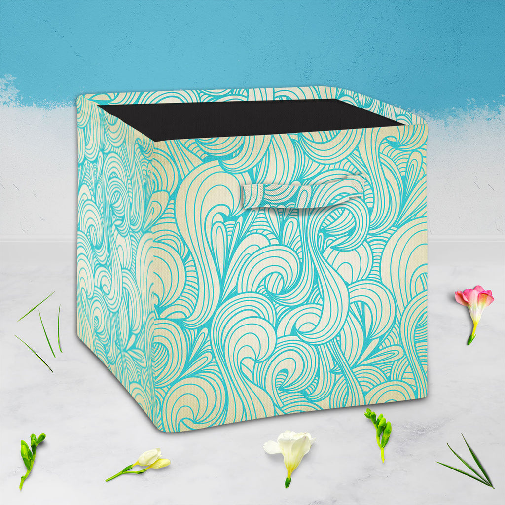 Swirls Foldable Open Storage Bin | Organizer Box, Toy Basket, Shelf Box, Laundry Bag | Canvas Fabric-Storage Bins-STR_BI_CB-IC 5007223 IC 5007223, Abstract Expressionism, Abstracts, Ancient, Art and Paintings, Decorative, Digital, Digital Art, Drawing, Graphic, Historical, Illustrations, Medieval, Patterns, Retro, Semi Abstract, Signs, Signs and Symbols, Vintage, swirls, foldable, open, storage, bin, organizer, box, toy, basket, shelf, laundry, bag, canvas, fabric, abstract, art, backdrop, background, coil,
