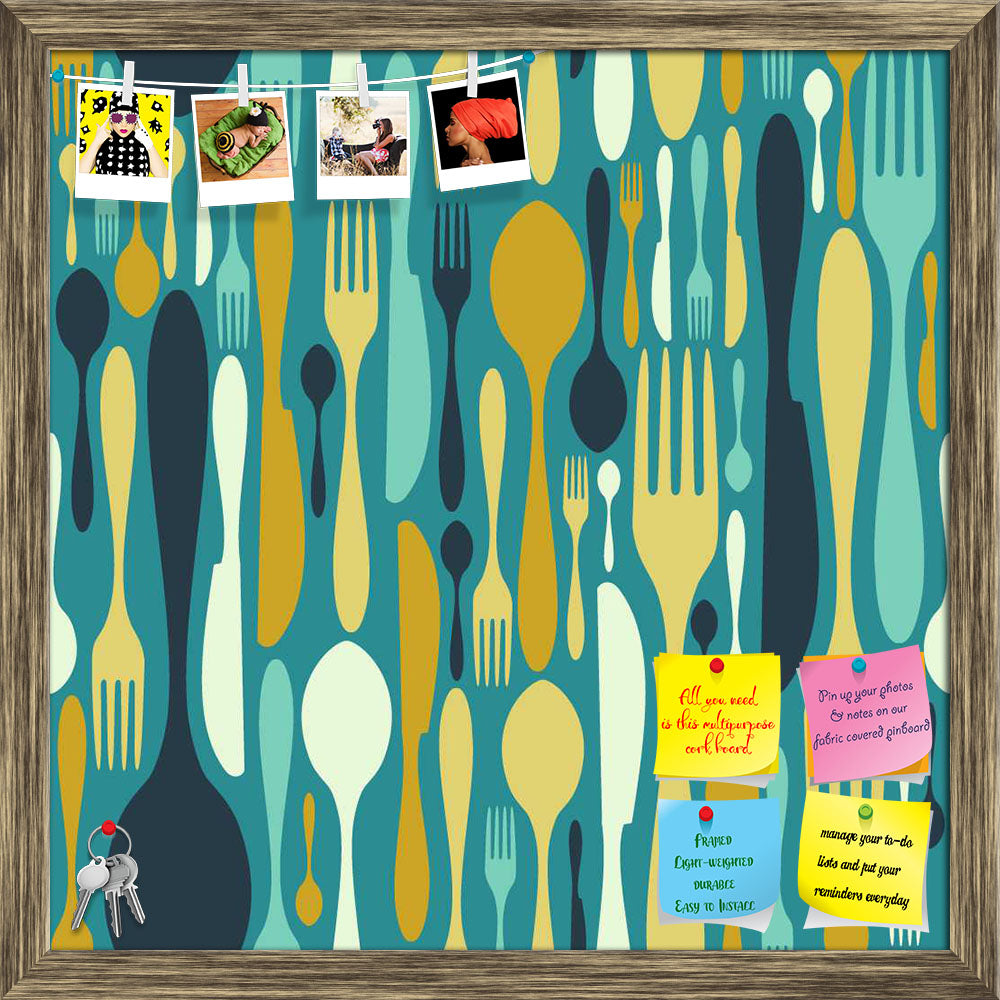 ArtzFolio Cutlery Printed Bulletin Board Notice Pin Board Soft Board | Framed-Bulletin Boards Framed-AZSAO11290557BLB_FR_L-Image Code 5007224 Vishnu Image Folio Pvt Ltd, IC 5007224, ArtzFolio, Bulletin Boards Framed, Food & Beverage, Kids, Digital Art, cutlery, printed, bulletin, board, notice, pin, soft, framed, icons, seamless, pattern, background, fork, knife, spoon, silhouettes, different, sizes, colors, pin up board, push pin board, extra large cork board, big pin board, notice board, small bulletin bo