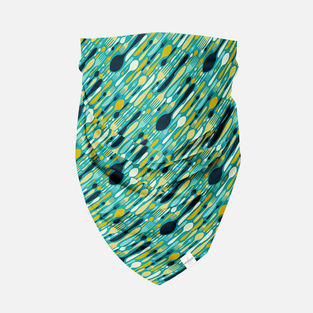 Cutlery Printed Bandana | Headband Headwear Wristband Balaclava | Unisex | Soft Poly Fabric-Bandanas-BND_FB_BS-IC 5007224 IC 5007224, Abstract Expressionism, Abstracts, Beverage, Cuisine, Food, Food and Beverage, Food and Drink, Icons, Illustrations, Kitchen, Patterns, Semi Abstract, Signs and Symbols, Symbols, cutlery, printed, bandana, headband, headwear, wristband, balaclava, unisex, soft, poly, fabric, abstract, background, bistro, blue, cafe, card, celebrate, celebration, collection, cook, cooking, dec