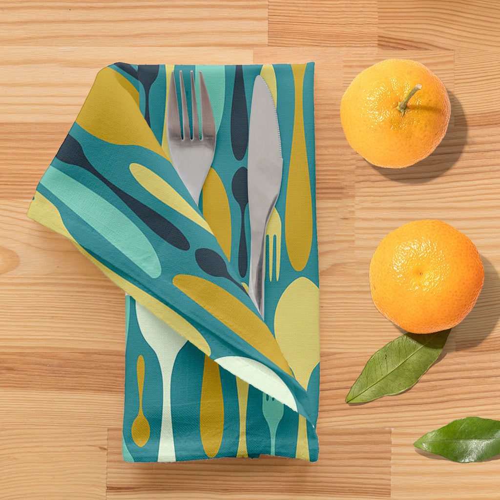 Cutlery Table Napkin-Table Napkins-NAP_TB-IC 5007224 IC 5007224, Abstract Expressionism, Abstracts, Beverage, Cuisine, Food, Food and Beverage, Food and Drink, Icons, Illustrations, Kitchen, Patterns, Semi Abstract, Signs and Symbols, Symbols, cutlery, table, napkin, abstract, background, bistro, blue, cafe, card, celebrate, celebration, collection, cook, cooking, decoration, dining, dinner, eat, equipment, fork, gift, gourmet, greeting, icon, illustration, invitation, knife, lunch, meal, menu, party, patte