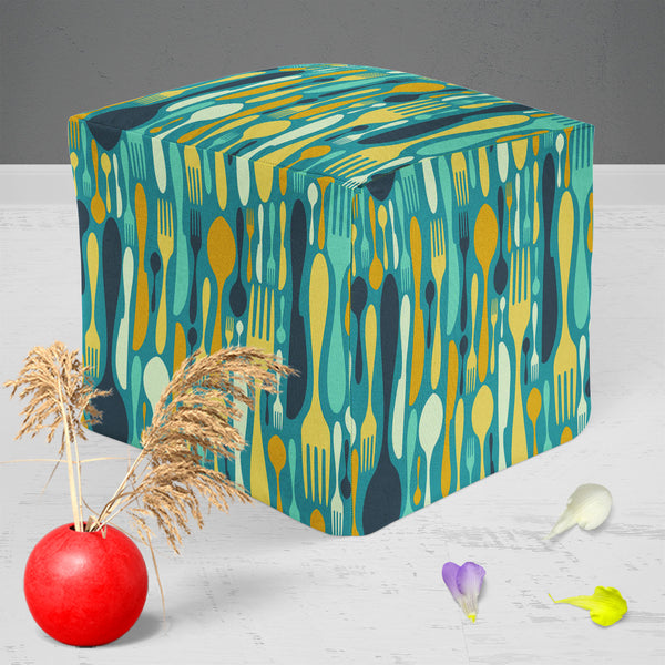 Cutlery Footstool Footrest Puffy Pouffe Ottoman Bean Bag | Canvas Fabric-Footstools-FST_CB_BN-IC 5007224 IC 5007224, Abstract Expressionism, Abstracts, Beverage, Cuisine, Food, Food and Beverage, Food and Drink, Icons, Illustrations, Kitchen, Patterns, Semi Abstract, Signs and Symbols, Symbols, cutlery, puffy, pouffe, ottoman, footstool, footrest, bean, bag, canvas, fabric, abstract, background, bistro, blue, cafe, card, celebrate, celebration, collection, cook, cooking, decoration, dining, dinner, eat, equ