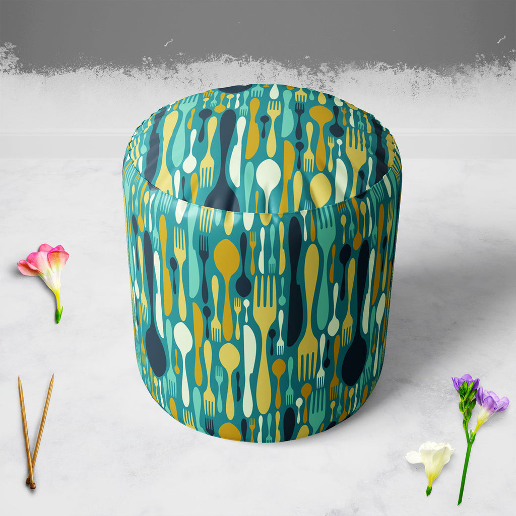 Cutlery Footstool Footrest Puffy Pouffe Ottoman Bean Bag | Canvas Fabric-Footstools-FST_CB_BN-IC 5007224 IC 5007224, Abstract Expressionism, Abstracts, Beverage, Cuisine, Food, Food and Beverage, Food and Drink, Icons, Illustrations, Kitchen, Patterns, Semi Abstract, Signs and Symbols, Symbols, cutlery, footstool, footrest, puffy, pouffe, ottoman, bean, bag, canvas, fabric, abstract, background, bistro, blue, cafe, card, celebrate, celebration, collection, cook, cooking, decoration, dining, dinner, eat, equ