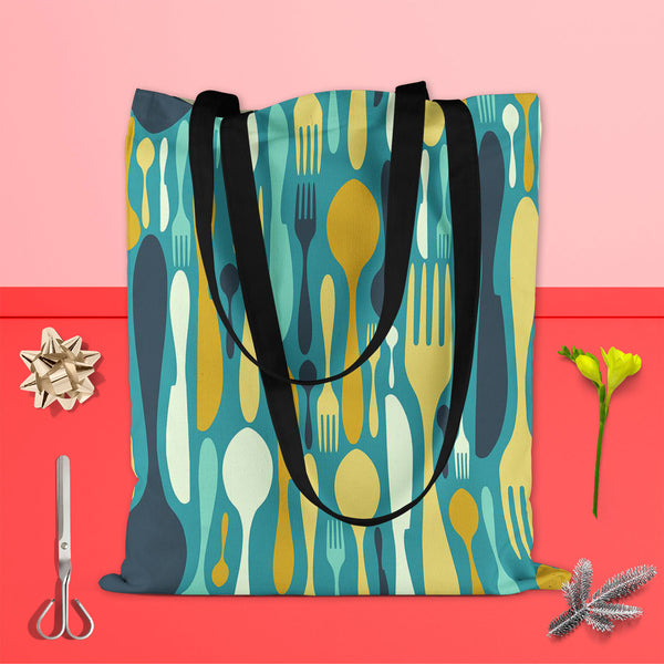 Cutlery Tote Bag Shoulder Purse | Multipurpose-Tote Bags Basic-TOT_FB_BS-IC 5007224 IC 5007224, Abstract Expressionism, Abstracts, Beverage, Cuisine, Food, Food and Beverage, Food and Drink, Icons, Illustrations, Kitchen, Patterns, Semi Abstract, Signs and Symbols, Symbols, cutlery, tote, bag, shoulder, purse, cotton, canvas, fabric, multipurpose, abstract, background, bistro, blue, cafe, card, celebrate, celebration, collection, cook, cooking, decoration, dining, dinner, eat, equipment, fork, gift, gourmet