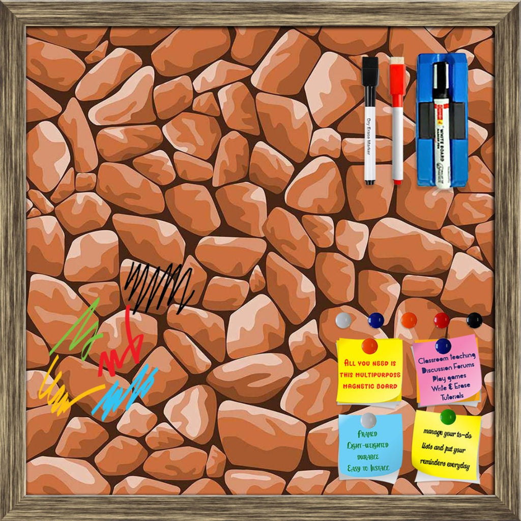 Abstract Décor Framed Magnetic Dry Erase Board | Combo with Magnet Buttons & Markers - Magnetic Boards Framed - ArtzFolio.com