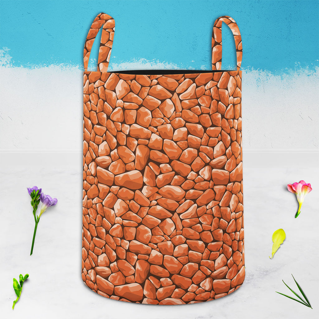 Abstract Décor Foldable Open Storage Bin | Organizer Box, Toy Basket, Shelf Box, Laundry Bag | Canvas Fabric - Storage Bins - ArtzFolio.com