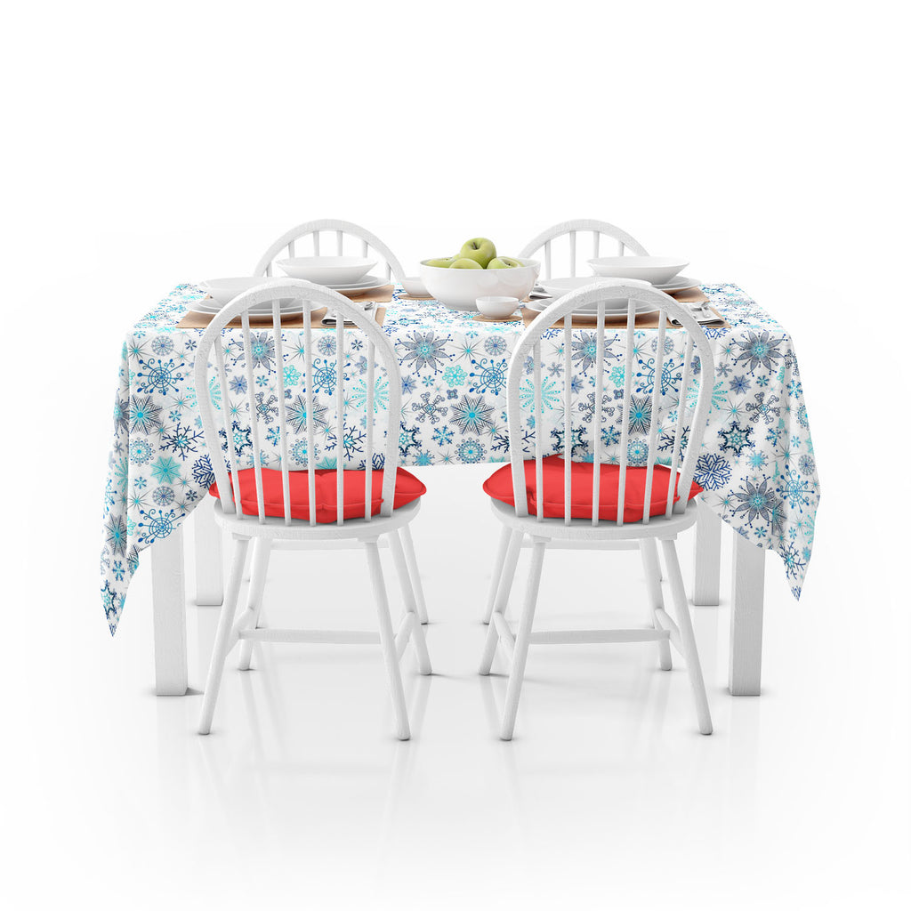 Christmas Snowflakes Table Cloth Cover-Table Covers-CVR_TB_NR-IC 5007226 IC 5007226, Abstract Expressionism, Abstracts, Ancient, Black and White, Christianity, Circle, Decorative, Drawing, Historical, Medieval, Patterns, Retro, Seasons, Semi Abstract, Signs, Signs and Symbols, Vintage, White, christmas, snowflakes, table, cloth, cover, abstract, background, blue, chaotic, crossing, dark, decoration, design, detail, feature, frost, gentle, gradient, gray, mix, ornament, painted, pastel, pattern, point, repea