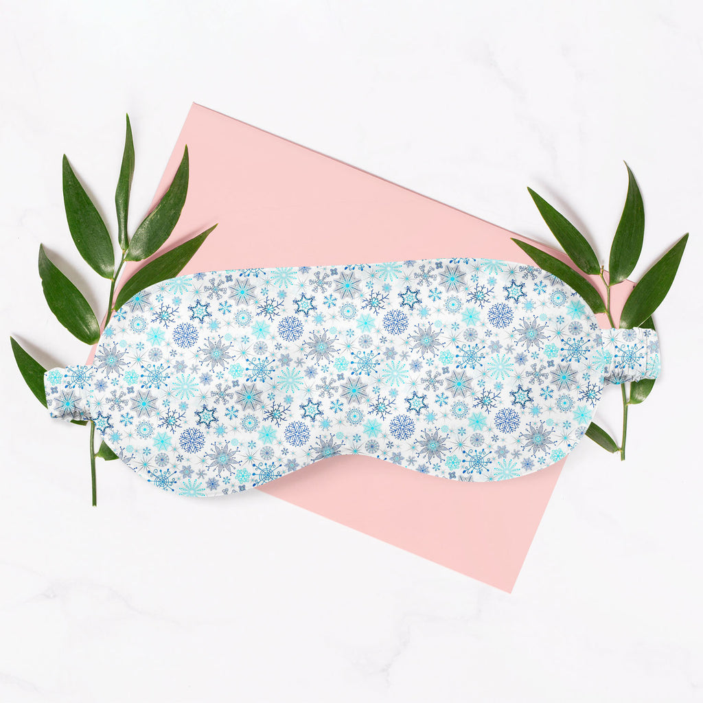 Christmas Snowflakes Sleeping Eye Pad Blackout Eye Cover | Soft Anti-Allergic Eco-Friendly Natural Mulberry Silk Fabric-Sleep Masks-MSK_SL_BS-IC 5007226 IC 5007226, Abstract Expressionism, Abstracts, Ancient, Black and White, Christianity, Circle, Decorative, Drawing, Historical, Medieval, Patterns, Retro, Seasons, Semi Abstract, Signs, Signs and Symbols, Vintage, White, christmas, snowflakes, sleeping, eye, pad, blackout, cover, soft, anti-allergic, eco-friendly, natural, satin, silk, fabric, abstract, bac