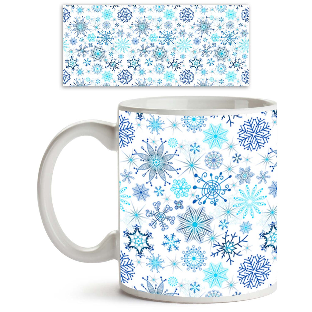 ArtzFolio Christmas Snowflakes Ceramic Coffee Tea Mug Inside White-Coffee Mugs-AZKIT11545945MUG_L-Image Code 5007226 Vishnu Image Folio Pvt Ltd, IC 5007226, ArtzFolio, Coffee Mugs, Abstract, Digital Art, christmas, snowflakes, ceramic, coffee, tea, mug, inside, white, seamless, pattern, blue, vector, coffee mugs with logo, promotional mugs, bulk coffee mug, office mugs, amazonbasics, custom coffee mugs, custom ceramic mugs, 11ounce ceramic coffee mug, coffee cup gift, tea mug, promotional coffee mugs, custo