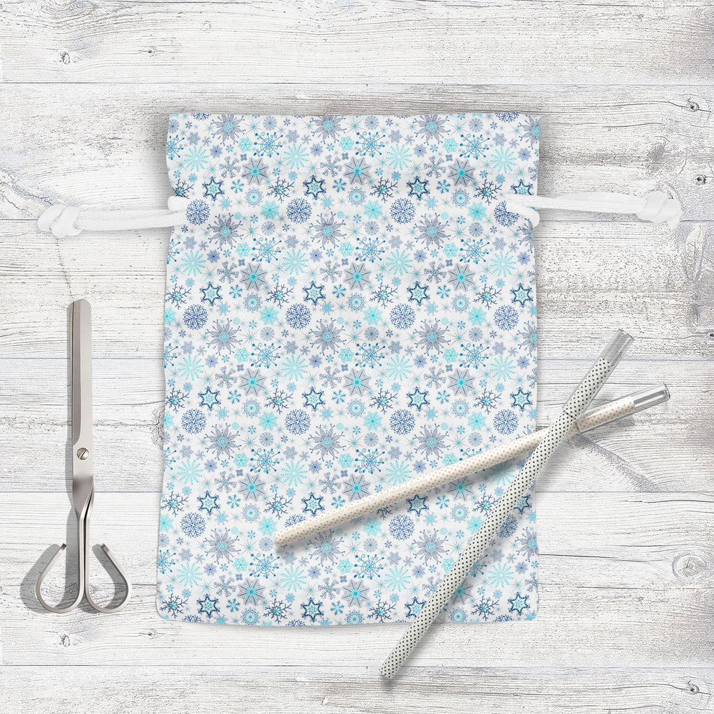 Christmas Snowflakes D1 Pouch Wrist Potli Bag | Bag for Weddings & Casual Parties-Drawstring Pouches-PCH_FB_DS-IC 5007226 IC 5007226, Abstract Expressionism, Abstracts, Ancient, Black and White, Christianity, Circle, Decorative, Drawing, Historical, Medieval, Patterns, Retro, Seasons, Semi Abstract, Signs, Signs and Symbols, Vintage, White, christmas, snowflakes, d1, pouch, wrist, potli, bag, for, weddings, casual, parties, abstract, background, blue, chaotic, crossing, dark, decoration, design, detail, fea