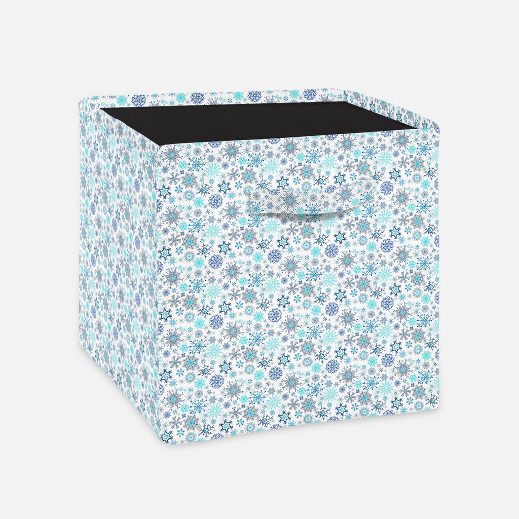 Christmas Snowflakes Foldable Open Storage Bin | Organizer Box, Toy Basket, Shelf Box, Laundry Bag | Canvas Fabric-Storage Bins-STR_BI_CB-IC 5007226 IC 5007226, Abstract Expressionism, Abstracts, Ancient, Black and White, Christianity, Circle, Decorative, Drawing, Historical, Medieval, Patterns, Retro, Seasons, Semi Abstract, Signs, Signs and Symbols, Vintage, White, christmas, snowflakes, foldable, open, storage, bin, organizer, box, toy, basket, shelf, laundry, bag, canvas, fabric, abstract, background, b