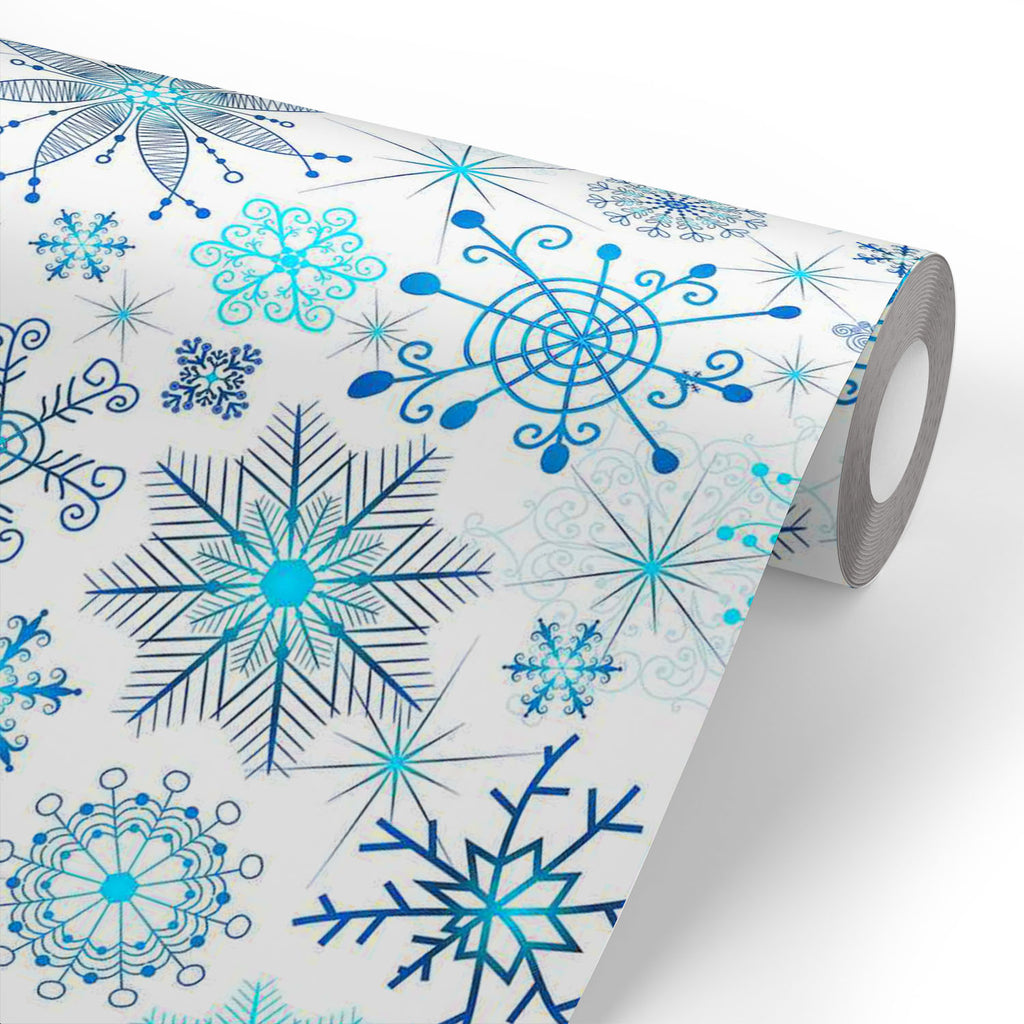 Christmas Snowflakes Wallpaper Roll-Wallpapers Peel & Stick-WAL_PA-IC 5007226 IC 5007226, Abstract Expressionism, Abstracts, Ancient, Black and White, Christianity, Circle, Decorative, Drawing, Historical, Medieval, Patterns, Retro, Seasons, Semi Abstract, Signs, Signs and Symbols, Vintage, White, christmas, snowflakes, wallpaper, roll, abstract, background, blue, chaotic, crossing, dark, decoration, design, detail, feature, frost, gentle, gradient, gray, mix, ornament, painted, pastel, pattern, point, repe