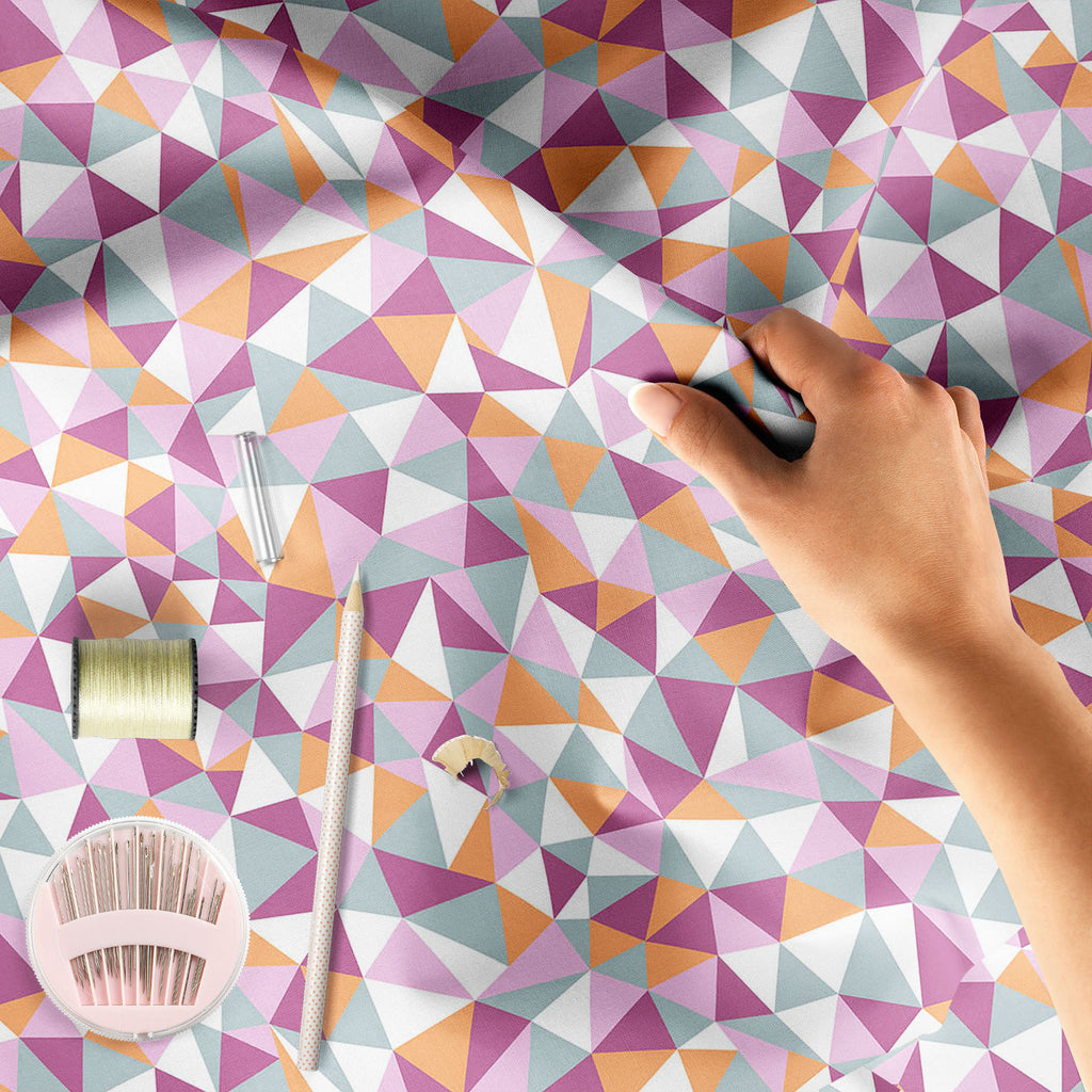 Mosaic Triangles Sofa Fabric by Metre | Upholstery For Sofa, Curtains & Cushions-Sofa Fabrics-SOF_FB-IC 5007228 IC 5007228, Abstract Expressionism, Abstracts, Art and Paintings, Black and White, Cities, City Views, Decorative, Digital, Digital Art, Drawing, Fashion, Geometric, Geometric Abstraction, Graphic, Illustrations, Patterns, Semi Abstract, Signs, Signs and Symbols, Triangles, White, mosaic, sofa, fabric, by, metre, upholstery, for, curtains, cushions, triangle, pattern, seamless, abstract, art, arti