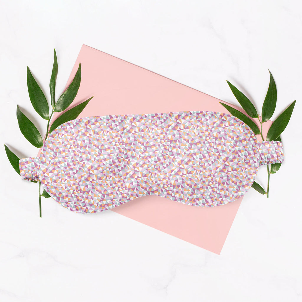 Mosaic Triangles Sleeping Eye Pad Blackout Eye Cover | Soft Anti-Allergic Eco-Friendly Natural Mulberry Silk Fabric-Sleep Masks-MSK_SL_BS-IC 5007228 IC 5007228, Abstract Expressionism, Abstracts, Art and Paintings, Black and White, Cities, City Views, Decorative, Digital, Digital Art, Drawing, Fashion, Geometric, Geometric Abstraction, Graphic, Illustrations, Patterns, Semi Abstract, Signs, Signs and Symbols, Triangles, White, mosaic, sleeping, eye, pad, blackout, cover, soft, anti-allergic, eco-friendly, n