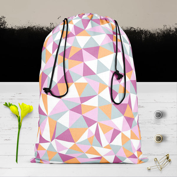 Mosaic Triangles Reusable Sack Bag | Bag for Gym, Storage, Vegetable & Travel-Drawstring Sack Bags-SCK_FB_DS-IC 5007228 IC 5007228, Abstract Expressionism, Abstracts, Art and Paintings, Black and White, Cities, City Views, Decorative, Digital, Digital Art, Drawing, Fashion, Geometric, Geometric Abstraction, Graphic, Illustrations, Patterns, Semi Abstract, Signs, Signs and Symbols, Triangles, White, mosaic, reusable, sack, bag, for, gym, storage, vegetable, travel, cotton, canvas, fabric, triangle, pattern, 