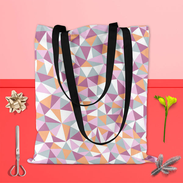 Mosaic Triangles Tote Bag Shoulder Purse | Multipurpose-Tote Bags Basic-TOT_FB_BS-IC 5007228 IC 5007228, Abstract Expressionism, Abstracts, Art and Paintings, Black and White, Cities, City Views, Decorative, Digital, Digital Art, Drawing, Fashion, Geometric, Geometric Abstraction, Graphic, Illustrations, Patterns, Semi Abstract, Signs, Signs and Symbols, Triangles, White, mosaic, tote, bag, shoulder, purse, cotton, canvas, fabric, multipurpose, triangle, pattern, seamless, abstract, art, artistic, artwork, 