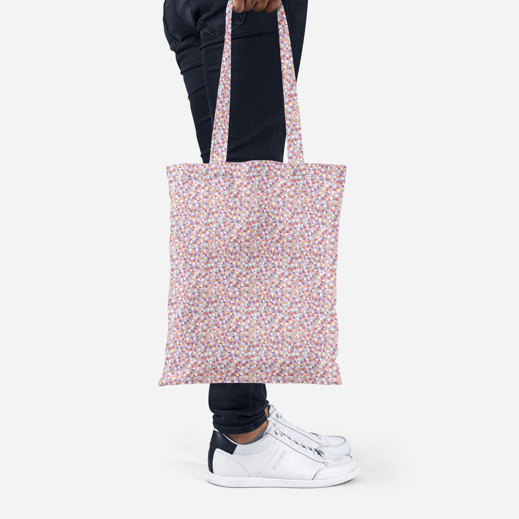 ArtzFolio Mosaic Triangles Tote Bag Shoulder Purse | Multipurpose-Tote Bags Basic-AZ5007228TOT_RF-IC 5007228 IC 5007228, Abstract Expressionism, Abstracts, Art and Paintings, Black and White, Cities, City Views, Decorative, Digital, Digital Art, Drawing, Fashion, Geometric, Geometric Abstraction, Graphic, Illustrations, Patterns, Semi Abstract, Signs, Signs and Symbols, Triangles, White, mosaic, tote, bag, shoulder, purse, multipurpose, triangle, pattern, seamless, abstract, art, artistic, artwork, backdrop