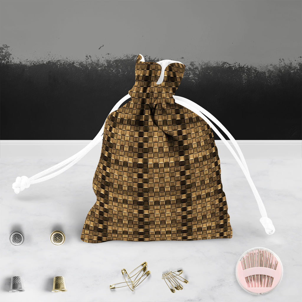 Abstract Art D37 Pouch Wrist Potli Bag | Bag for Weddings & Casual Parties - Drawstring Pouches - ArtzFolio.com