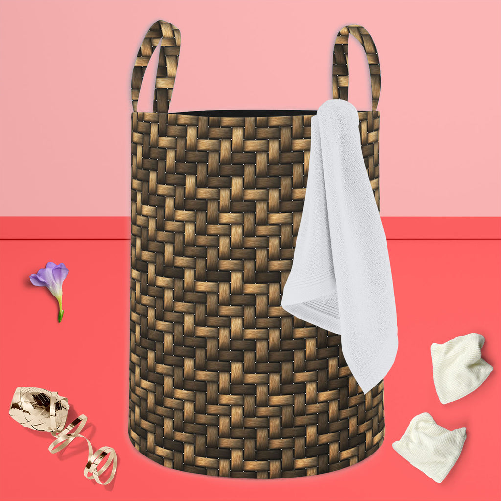 Basket Foldable Open Storage Bin | Organizer Box, Toy Basket, Shelf Box, Laundry Bag | Canvas Fabric-Storage Bins-STR_BI_CB-IC 5007230 IC 5007230, Abstract Expressionism, Abstracts, Culture, Ethnic, Nature, Patterns, Retro, Scenic, Semi Abstract, Signs, Signs and Symbols, Traditional, Tribal, World Culture, basket, foldable, open, storage, bin, organizer, box, toy, shelf, laundry, bag, canvas, fabric, texture, textile, seamless, bamboo, textil, design, abstract, backdrop, backgrounds, burlap, closeup, color