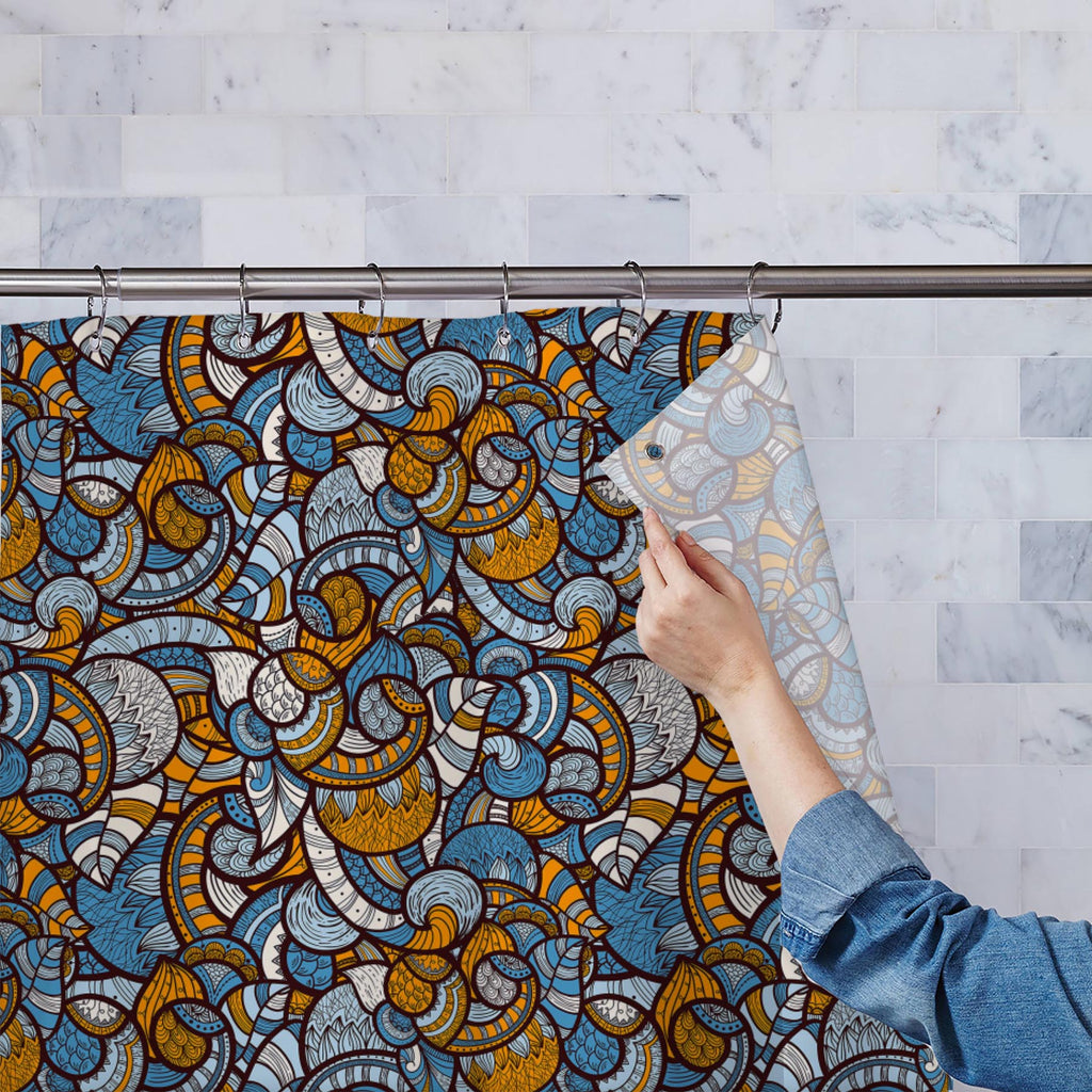 Ethnic Doodle Washable Waterproof Shower Curtain-Shower Curtains-CUR_SH-IC 5007231 IC 5007231, Abstract Expressionism, Abstracts, African, Ancient, Art and Paintings, Asian, Botanical, Circle, Culture, Dots, Ethnic, Floral, Flowers, Geometric Abstraction, Hand Drawn, Historical, Illustrations, Medieval, Nature, Patterns, Scenic, Semi Abstract, Traditional, Tribal, Vintage, World Culture, doodle, washable, waterproof, shower, curtain, pattern, abstract, africa, muster, seamless, art, lace, background, motif,