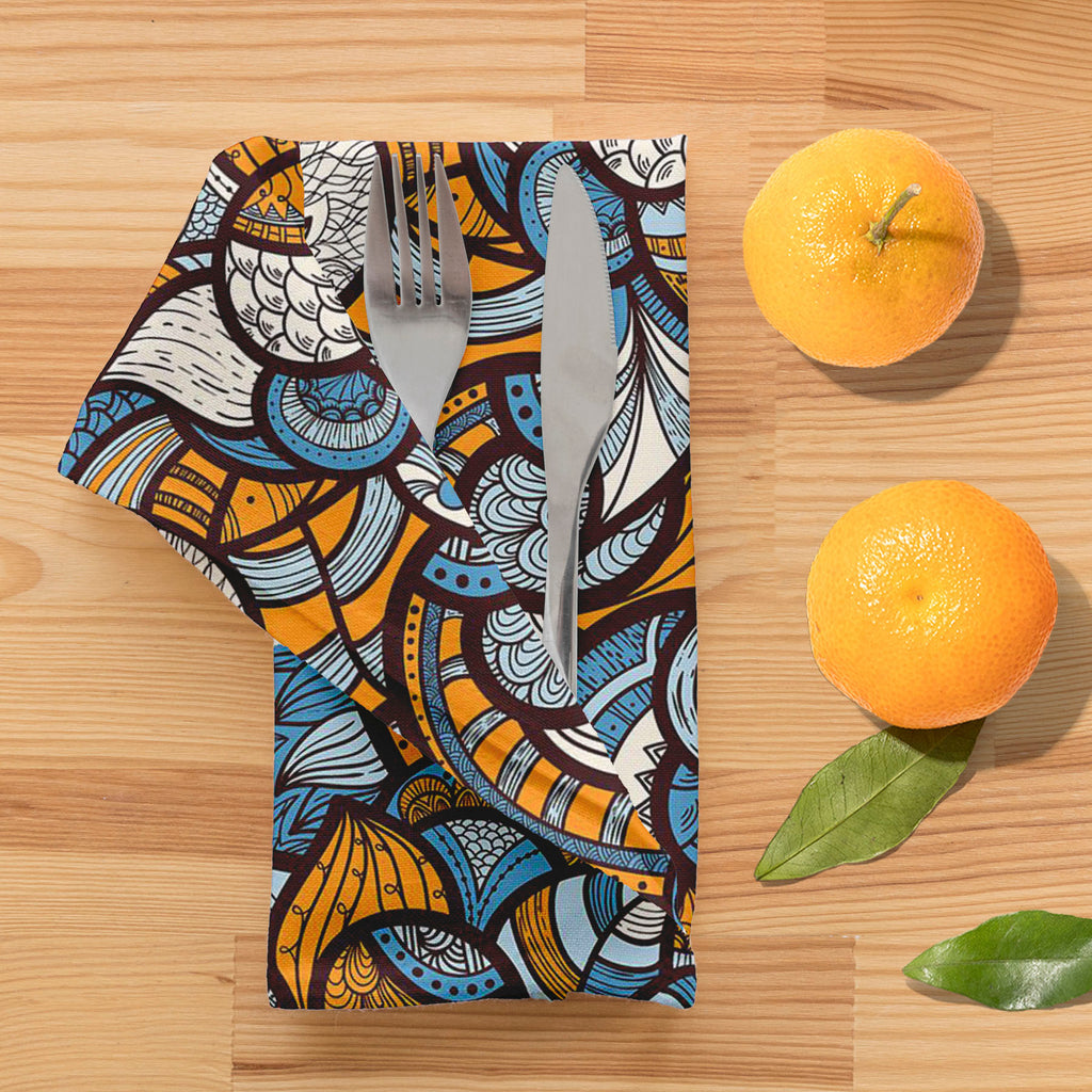 Ethnic Doodle Table Napkin-Table Napkins-NAP_TB-IC 5007231 IC 5007231, Abstract Expressionism, Abstracts, African, Ancient, Art and Paintings, Asian, Botanical, Circle, Culture, Dots, Ethnic, Floral, Flowers, Geometric Abstraction, Hand Drawn, Historical, Illustrations, Medieval, Nature, Patterns, Scenic, Semi Abstract, Traditional, Tribal, Vintage, World Culture, doodle, table, napkin, pattern, abstract, africa, muster, seamless, art, lace, background, motif, abstraction, artistic, asia, blue, botany, comp