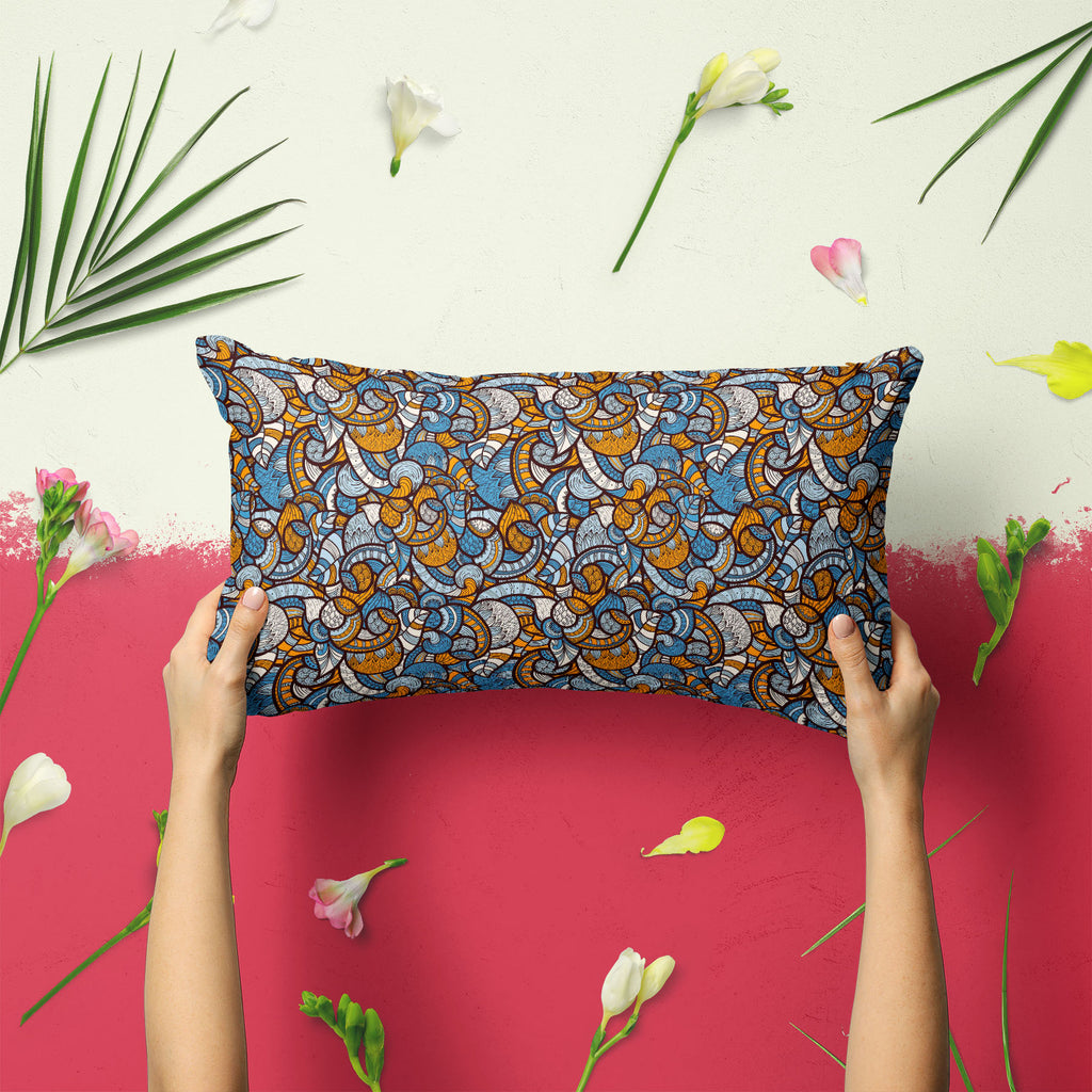 Ethnic Doodle Pillow Cover Case-Pillow Cases-PIL_CV-IC 5007231 IC 5007231, Abstract Expressionism, Abstracts, African, Ancient, Art and Paintings, Asian, Botanical, Circle, Culture, Dots, Ethnic, Floral, Flowers, Geometric Abstraction, Hand Drawn, Historical, Illustrations, Medieval, Nature, Patterns, Scenic, Semi Abstract, Traditional, Tribal, Vintage, World Culture, doodle, pillow, cover, case, pattern, abstract, africa, muster, seamless, art, lace, background, motif, abstraction, artistic, asia, blue, bo