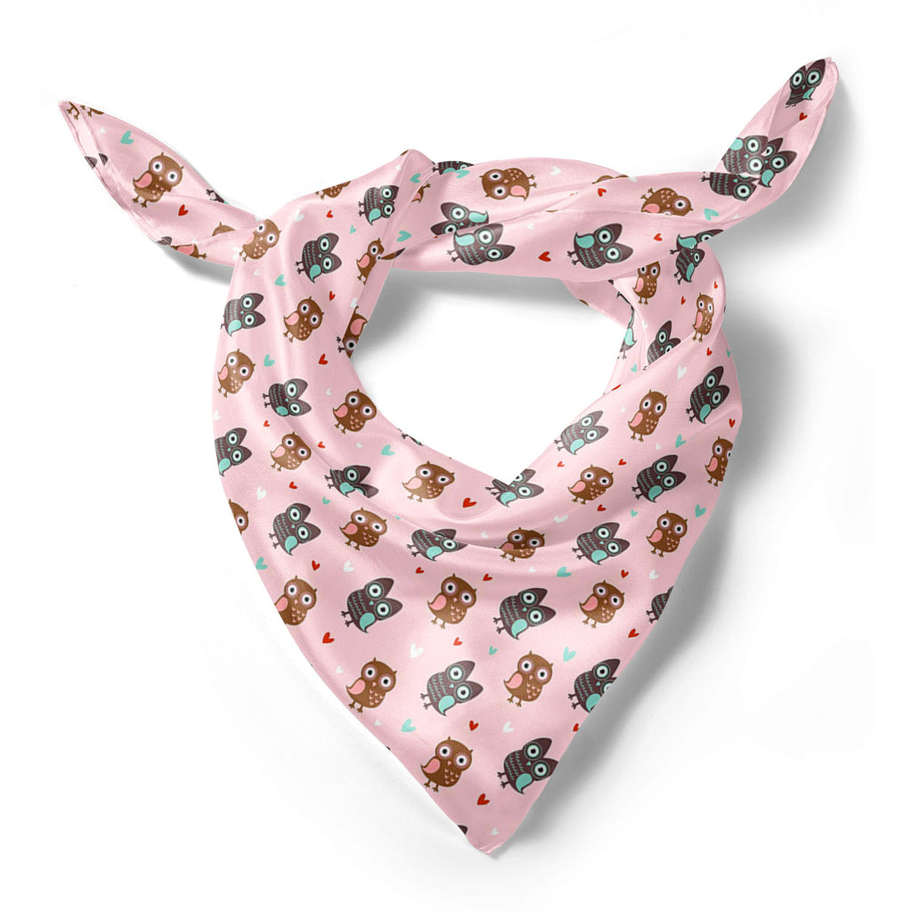 Owls & Hearts Printed Scarf | Neckwear Balaclava | Girls & Women | Soft Poly Fabric-Scarfs Basic-SCF_FB_BS-IC 5007232 IC 5007232, Abstract Expressionism, Abstracts, Ancient, Animals, Animated Cartoons, Art and Paintings, Birds, Caricature, Cartoons, Decorative, Hearts, Historical, Holidays, Illustrations, Love, Medieval, Modern Art, Patterns, Retro, Romance, Semi Abstract, Signs, Signs and Symbols, Vintage, Wedding, owls, printed, scarf, neckwear, balaclava, girls, women, soft, poly, fabric, pattern, cute, 
