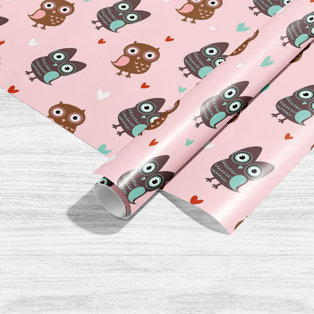 Owls & Hearts Art & Craft Gift Wrapping Paper-Wrapping Papers-WRP_PP-IC 5007232 IC 5007232, Abstract Expressionism, Abstracts, Ancient, Animals, Animated Cartoons, Art and Paintings, Birds, Caricature, Cartoons, Decorative, Hearts, Historical, Holidays, Illustrations, Love, Medieval, Modern Art, Patterns, Retro, Romance, Semi Abstract, Signs, Signs and Symbols, Vintage, Wedding, owls, art, craft, gift, wrapping, paper, pattern, cute, owl, seamless, abstract, affair, animal, backdrop, background, beautiful, 