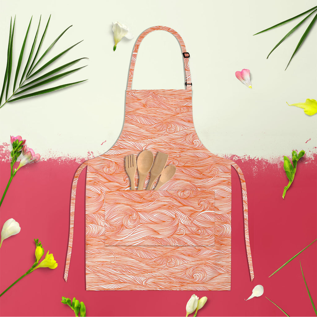 Background Waves D2 Apron | Adjustable, Free Size & Waist Tiebacks-Aprons Neck to Knee-APR_NK_KN-IC 5007234 IC 5007234, Abstract Expressionism, Abstracts, Art and Paintings, Digital, Digital Art, Fashion, Graphic, Modern Art, Nature, Patterns, Retro, Scenic, Semi Abstract, Signs, Signs and Symbols, background, waves, d2, apron, adjustable, free, size, waist, tiebacks, abstract, art, banner, color, decor, decoration, design, doodle, fabric, flowing, hair, human, line, modern, natural, ocean, ornament, outlin