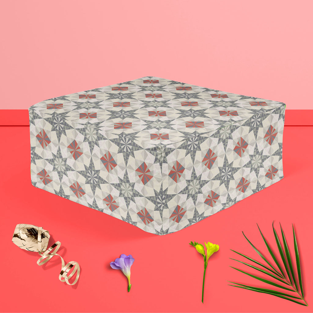 Pastel Geometry Footstool Footrest Puffy Pouffe Ottoman Bean Bag | Canvas Fabric-Footstools-FST_CB_BN-IC 5007236 IC 5007236, Abstract Expressionism, Abstracts, Ancient, Diamond, Geometric, Geometric Abstraction, Historical, Illustrations, Medieval, Patterns, Retro, Semi Abstract, Signs, Signs and Symbols, Triangles, Vintage, pastel, geometry, footstool, footrest, puffy, pouffe, ottoman, bean, bag, canvas, fabric, abstract, backdrop, background, design, diagonal, gray, ornament, pattern, print, red, repeatin