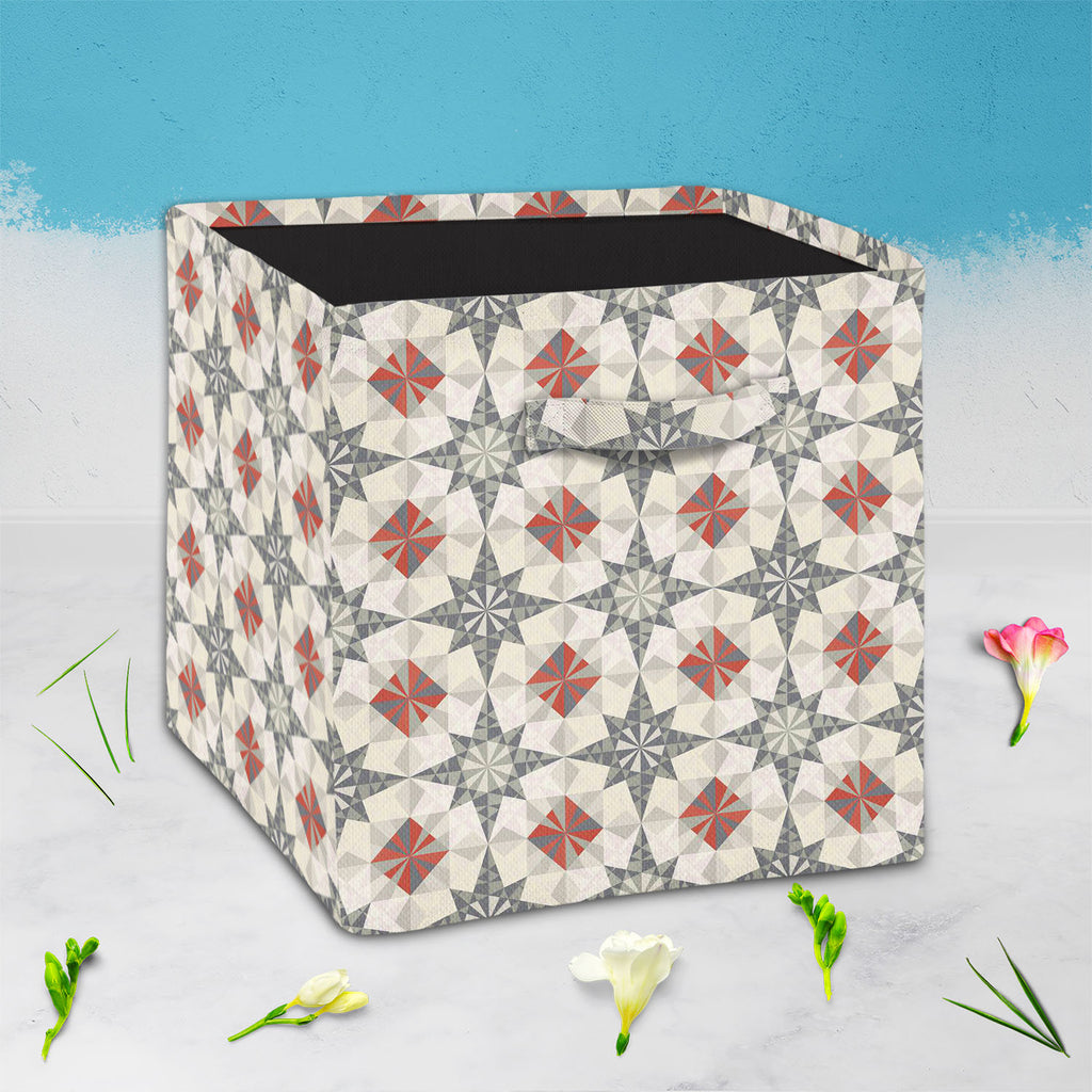 Pastel Geometry Foldable Open Storage Bin | Organizer Box, Toy Basket, Shelf Box, Laundry Bag | Canvas Fabric-Storage Bins-STR_BI_CB-IC 5007236 IC 5007236, Abstract Expressionism, Abstracts, Ancient, Diamond, Geometric, Geometric Abstraction, Historical, Illustrations, Medieval, Patterns, Retro, Semi Abstract, Signs, Signs and Symbols, Triangles, Vintage, pastel, geometry, foldable, open, storage, bin, organizer, box, toy, basket, shelf, laundry, bag, canvas, fabric, abstract, backdrop, background, design, 