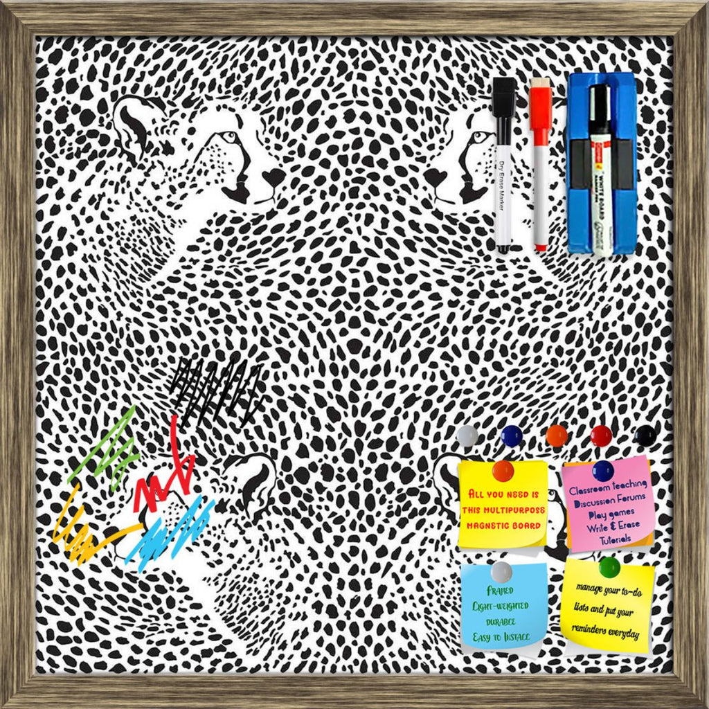 Cheetah Framed Magnetic Dry Erase Board | Combo with Magnet Buttons & Markers-Magnetic Boards Framed-MGB_FR-IC 5007237 IC 5007237, Abstract Expressionism, Abstracts, Animals, Digital, Digital Art, Drawing, Graphic, Illustrations, Patterns, Semi Abstract, Signs, Signs and Symbols, cheetah, framed, magnetic, dry, erase, board, printed, whiteboard, with, 4, magnets, 2, markers, 1, duster, pattern, abstract, animal, background, design, elegance, illustration, material, print, repetition, seamless, texture, tili