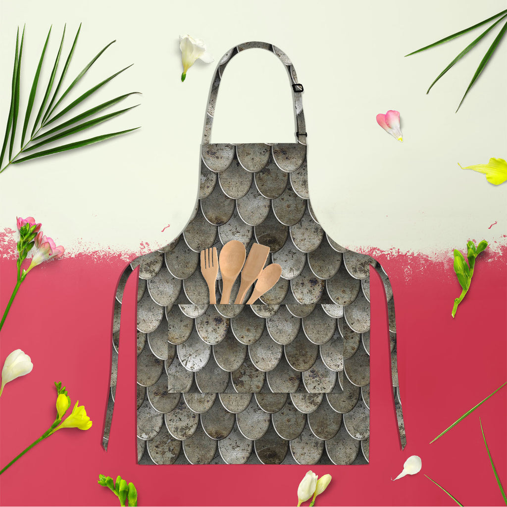 Cuirass Apron | Adjustable, Free Size & Waist Tiebacks-Aprons Neck to Knee-APR_NK_KN-IC 5007239 IC 5007239, Abstract Expressionism, Abstracts, Ancient, Patterns, Retro, Semi Abstract, Signs, Signs and Symbols, Vintage, Metallic, cuirass, apron, adjustable, free, size, waist, tiebacks, armor, abstract, aged, alloy, armoring, armour, background, chain, design, frame, gray, grunge, grungy, hard, iron, material, metal, old, pattern, plate, plating, protection, protective, roof, rough, rounded, rust, rusty, safe