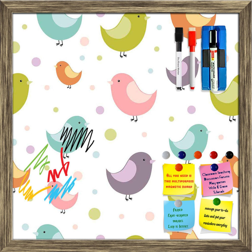 Colorful Birds Framed Magnetic Dry Erase Board | Combo with Magnet Buttons & Markers-Magnetic Boards Framed-MGB_FR-IC 5007240 IC 5007240, Abstract Expressionism, Abstracts, Ancient, Animals, Animated Cartoons, Art and Paintings, Birds, Caricature, Cartoons, Decorative, Digital, Digital Art, Drawing, Graphic, Historical, Holidays, Illustrations, Love, Medieval, Modern Art, Patterns, Retro, Romance, Seasons, Semi Abstract, Signs, Signs and Symbols, Vintage, Wedding, colorful, framed, magnetic, dry, erase, boa