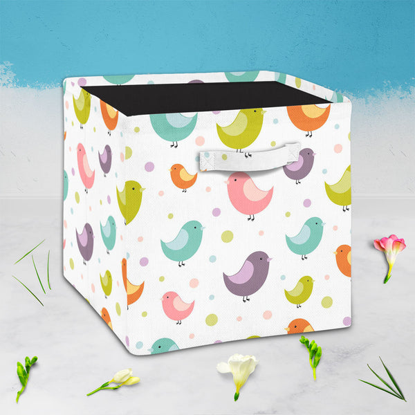 Colorful Birds D1 Foldable Open Storage Bin | Organizer Box, Toy Basket, Shelf Box, Laundry Bag | Canvas Fabric-Storage Bins-STR_BI_CB-IC 5007240 IC 5007240, Abstract Expressionism, Abstracts, Ancient, Animals, Animated Cartoons, Art and Paintings, Birds, Caricature, Cartoons, Decorative, Digital, Digital Art, Drawing, Graphic, Historical, Holidays, Illustrations, Love, Medieval, Modern Art, Patterns, Retro, Romance, Seasons, Semi Abstract, Signs, Signs and Symbols, Vintage, Wedding, colorful, d1, foldable,