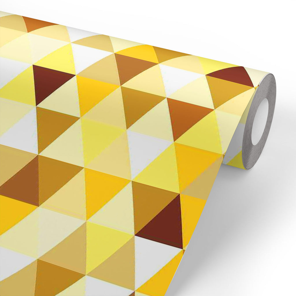 ArtzFolio Gold Triangle Wallpaper Roll | Easy to Install-Wallpapers Peel & Stick-AZHOM12484035WAL_L-Image Code 5007242 Vishnu Image Folio Pvt Ltd, IC 5007242, ArtzFolio, Wallpapers Peel & Stick, Abstract, Digital Art, gold, triangle, wallpaper, roll, easy, to, install, vinyl, self, adhesive, brick, for, walls, living, room, drawing, large, size, children, sticker, bedroom, pitaara, box, bathroom, textured, big, office, reception, amazonbasics, decorative, home, waterproof, designer, small, kids, peel, stick