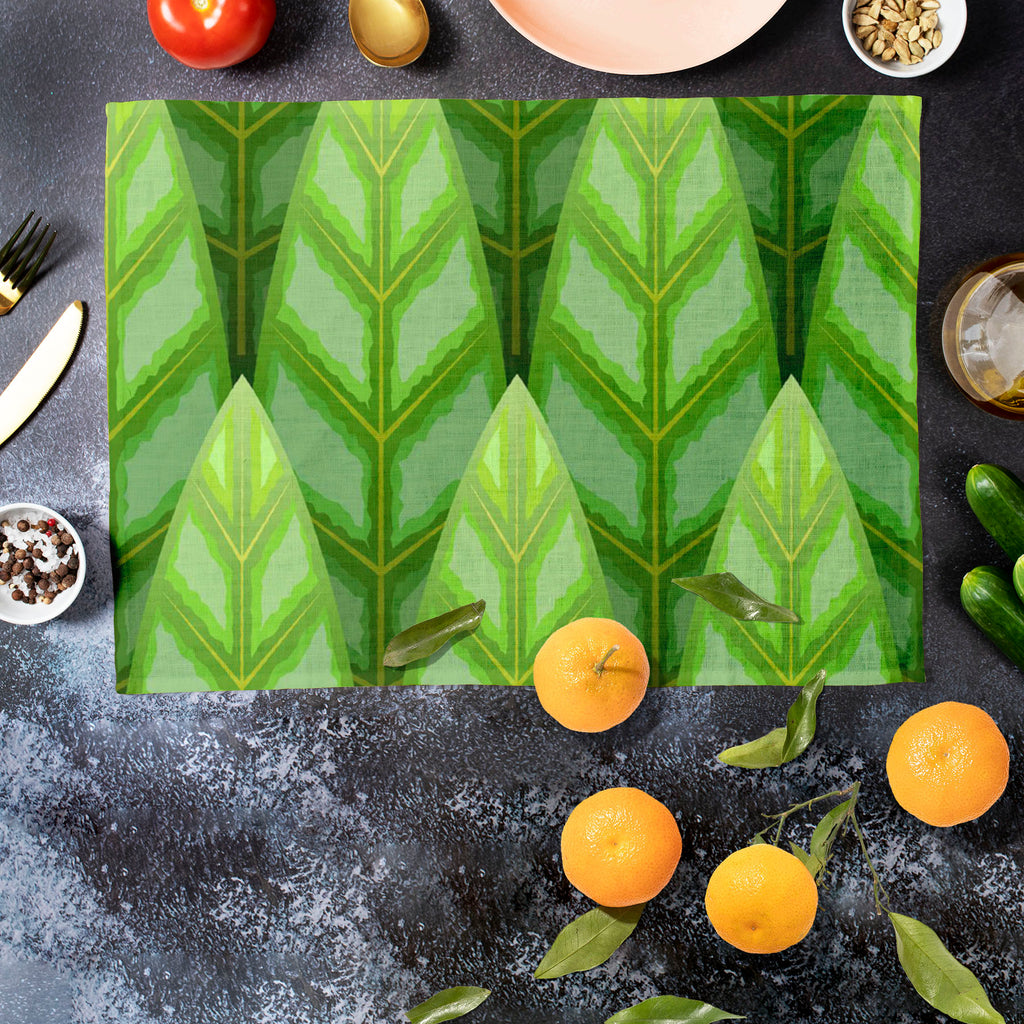 Green Leaf Table Mat Placemat-Table Place Mats Fabric-MAT_TB-IC 5007243 IC 5007243, Illustrations, Landscapes, Nature, Patterns, Rural, Scenic, Wildlife, Wooden, green, leaf, table, mat, placemat, area, background, color, deciduous, environment, fairy, foliage, forest, freshness, growth, illustration, image, land, landscape, light, lush, mixed, mystery, national, nobody, old, outdoors, park, pattern, plant, remote, reserve, scene, seamless, stem, summer, sun, sunlight, tale, template, texture, tranquil, tre