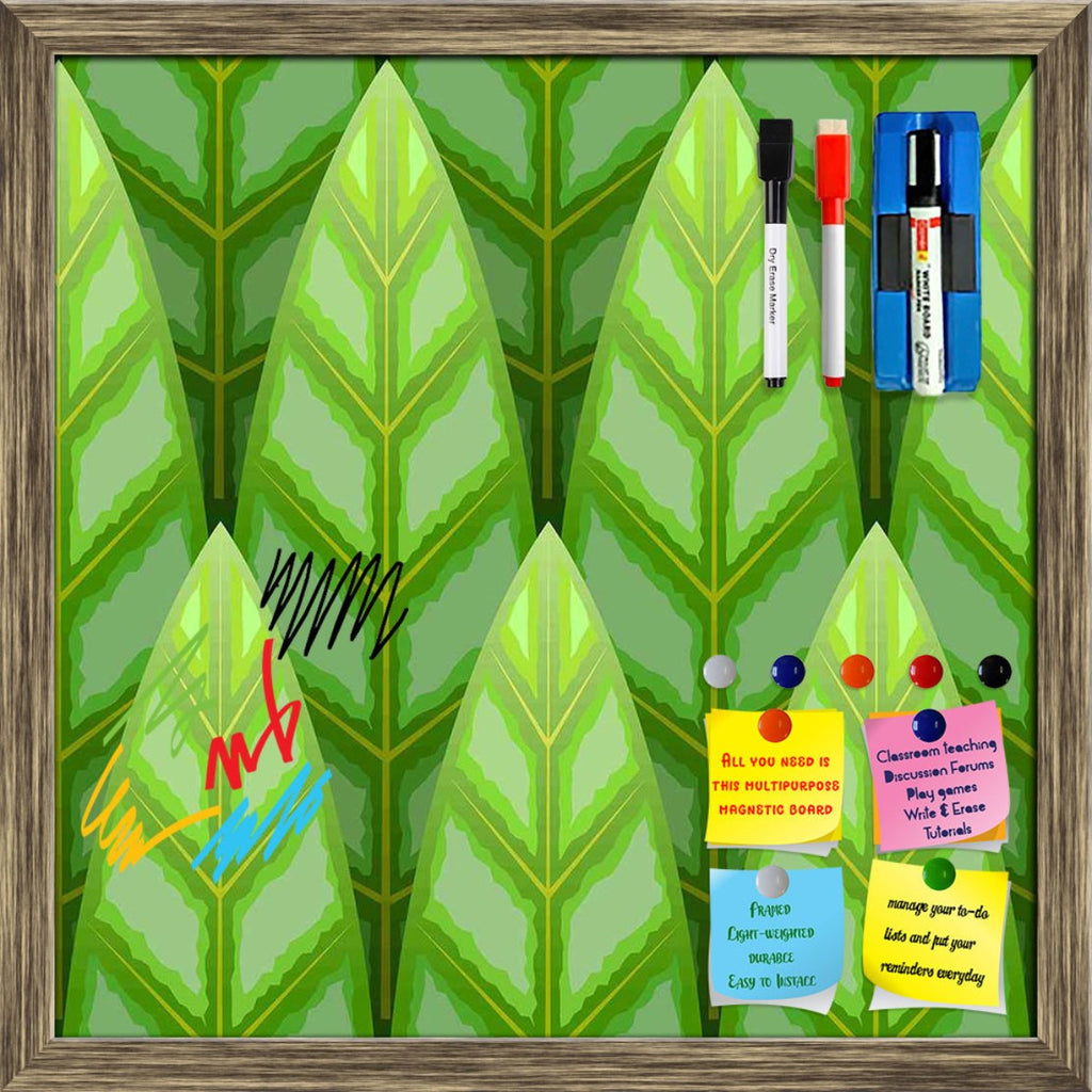 Green Leaf Framed Magnetic Dry Erase Board | Combo with Magnet Buttons & Markers-Magnetic Boards Framed-MGB_FR-IC 5007243 IC 5007243, Illustrations, Landscapes, Nature, Patterns, Rural, Scenic, Wildlife, Wooden, green, leaf, framed, magnetic, dry, erase, board, printed, whiteboard, with, 4, magnets, 2, markers, 1, duster, area, background, color, deciduous, environment, fairy, foliage, forest, freshness, growth, illustration, image, land, landscape, light, lush, mixed, mystery, national, nobody, old, outdoo