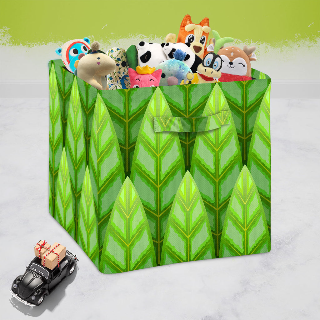 Green Leaf Foldable Open Storage Bin | Organizer Box, Toy Basket, Shelf Box, Laundry Bag | Canvas Fabric-Storage Bins-STR_BI_CB-IC 5007243 IC 5007243, Illustrations, Landscapes, Nature, Patterns, Rural, Scenic, Wildlife, Wooden, green, leaf, foldable, open, storage, bin, organizer, box, toy, basket, shelf, laundry, bag, canvas, fabric, area, background, color, deciduous, environment, fairy, foliage, forest, freshness, growth, illustration, image, land, landscape, light, lush, mixed, mystery, national, nobod