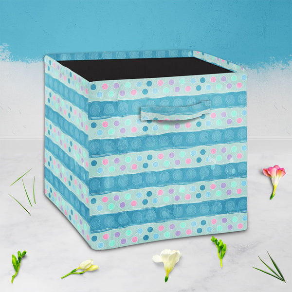 Dots on Dots D1 Foldable Open Storage Bin | Organizer Box, Toy Basket, Shelf Box, Laundry Bag | Canvas Fabric-Storage Bins-STR_BI_CB-IC 5007244 IC 5007244, Abstract Expressionism, Abstracts, Ancient, Art and Paintings, Botanical, Cities, City Views, Decorative, Drawing, Floral, Flowers, Geometric Abstraction, Hearts, Historical, Illustrations, Love, Medieval, Modern Art, Nature, Patterns, Retro, Romance, Semi Abstract, Signs, Signs and Symbols, Vintage, dots, on, d1, foldable, open, storage, bin, organizer,