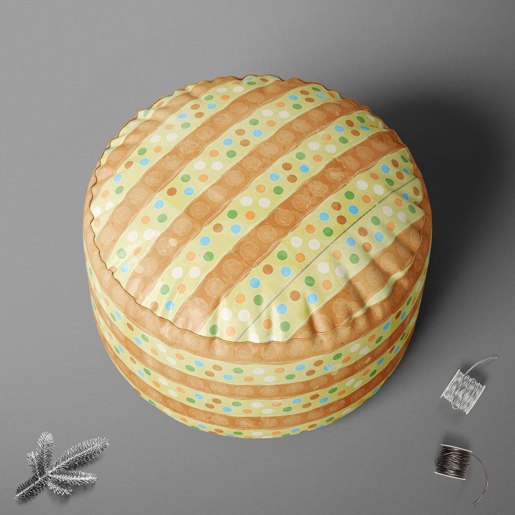 Dots on Dots D2 Footstool Footrest Puffy Pouffe Ottoman Bean Bag | Canvas Fabric-Footstools-FST_CB_BN-IC 5007245 IC 5007245, Abstract Expressionism, Abstracts, Ancient, Art and Paintings, Botanical, Cities, City Views, Decorative, Drawing, Floral, Flowers, Geometric Abstraction, Hearts, Historical, Illustrations, Love, Medieval, Modern Art, Nature, Patterns, Retro, Romance, Semi Abstract, Signs, Signs and Symbols, Vintage, dots, on, d2, footstool, footrest, puffy, pouffe, ottoman, bean, bag, canvas, fabric,