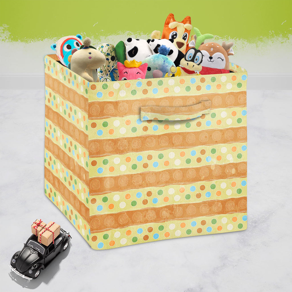 Dots on Dots D2 Foldable Open Storage Bin | Organizer Box, Toy Basket, Shelf Box, Laundry Bag | Canvas Fabric-Storage Bins-STR_BI_CB-IC 5007245 IC 5007245, Abstract Expressionism, Abstracts, Ancient, Art and Paintings, Botanical, Cities, City Views, Decorative, Drawing, Floral, Flowers, Geometric Abstraction, Hearts, Historical, Illustrations, Love, Medieval, Modern Art, Nature, Patterns, Retro, Romance, Semi Abstract, Signs, Signs and Symbols, Vintage, dots, on, d2, foldable, open, storage, bin, organizer,